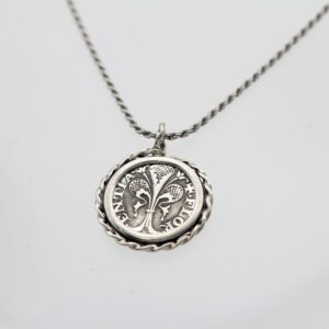 Silver Pendant with Fiorino Coin