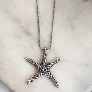 Silver Starfish Pendant - "Mars" Collection