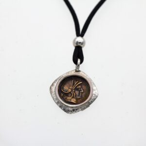 Silver 925‰ Pendant with Roman Bronze Coin