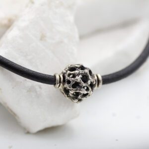 Silver Sphere Pendant – Mars Collection